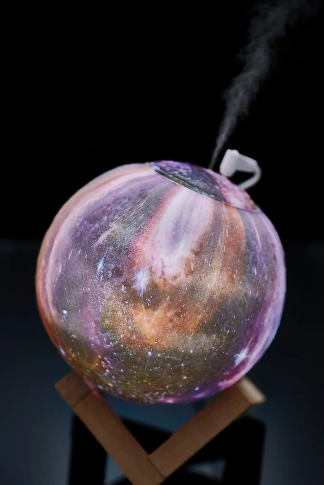 Mobigon 880ML Air Humidifier 3D Moon Lamp light Diffuser Aroma Essential Oil USB Ultrasonic Humidificador Night Mist Purifier - Multy Color 2