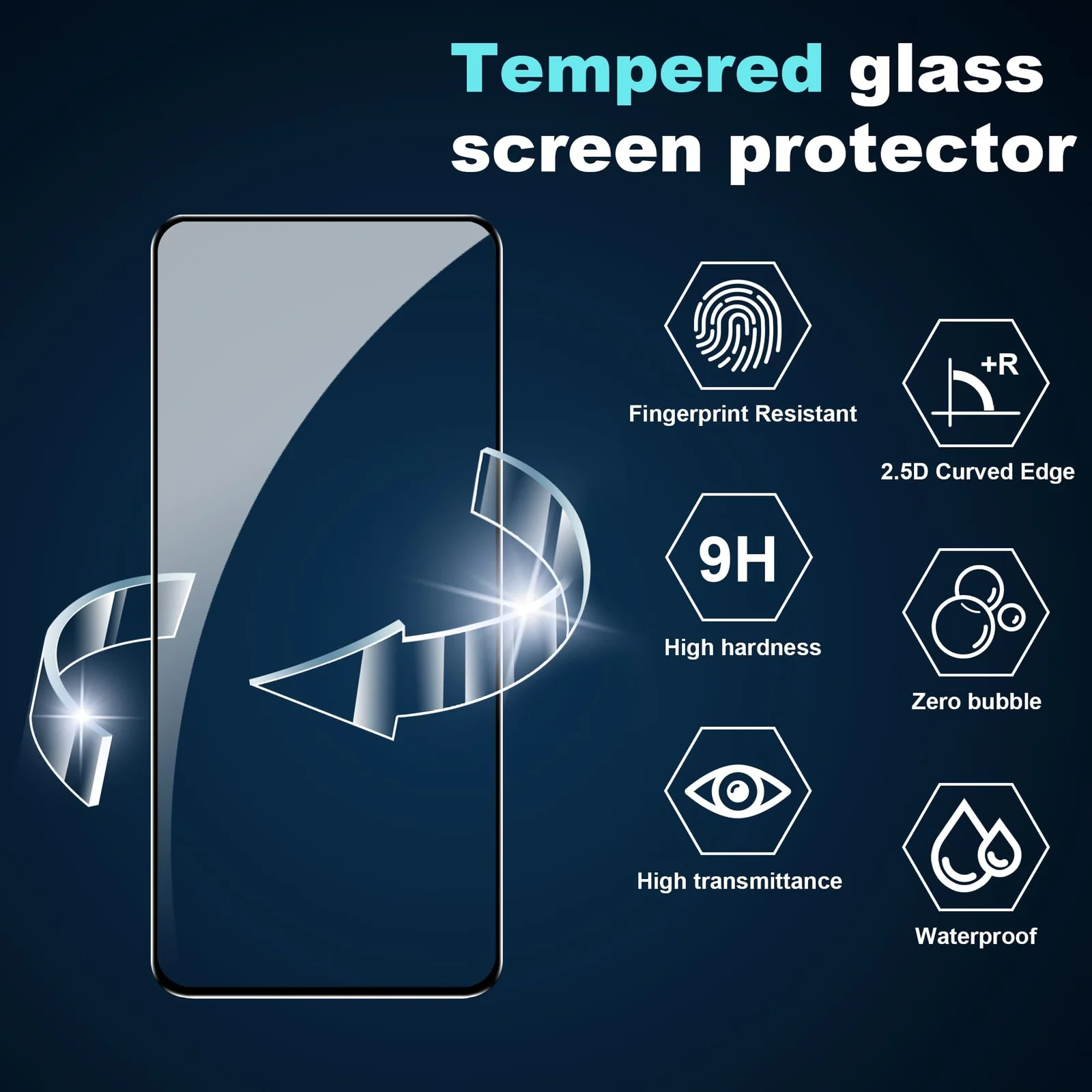 DL3 Mobilak for Honor X7D / Honor X7B / Honor X7C Tempered Glass Screen Protector, 9H Hardness Anti-Scratch Tempered Glass flim, Case Friendly, Anti-Scratch - Clear
