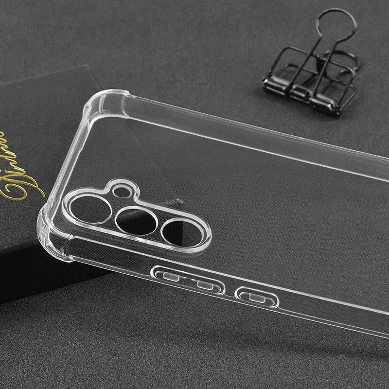 DL3 Mobilak Case Compatible with Samsung Galaxy A54 5G, Cover Silicone Transparent TPU Gorilla Anti-shock Protector Camera Shockproof Corners - Clear