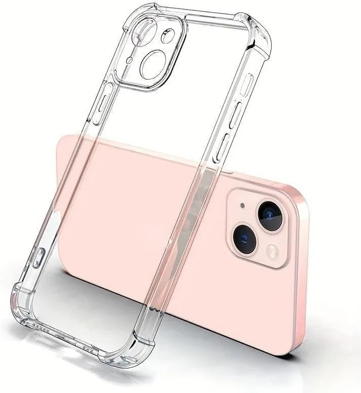 DL3 Mobilak Clear TPU Protective Case for iPhone with Camera Protection and Shockproof Design - Clear