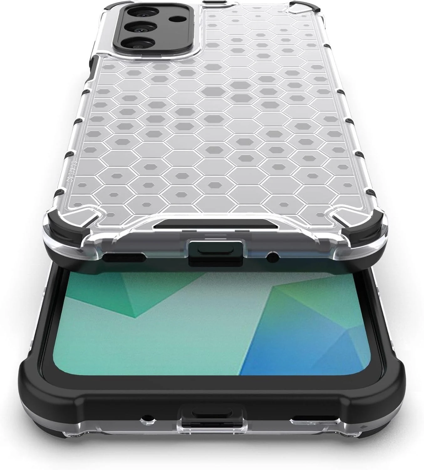 DL3 Mobilak Honeycomb Protective Case for Samsung Galaxy A16 5G / 4G, Shock-absorbing protection, Transparent design, Slim, lightweight profile - Clear
