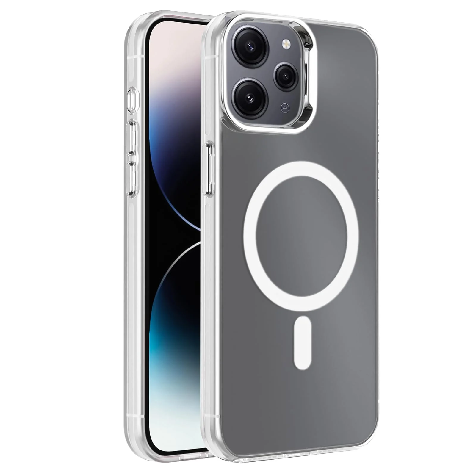 DL3 MOBILAK Clear Soft TPU Phone Case for Xiaomi Redmi 12 4G and Xiaomi Redmi 12 5G and Xiaomi Redmi Note 12R and Xiaomi POCO M6 Pro 5G - Clear