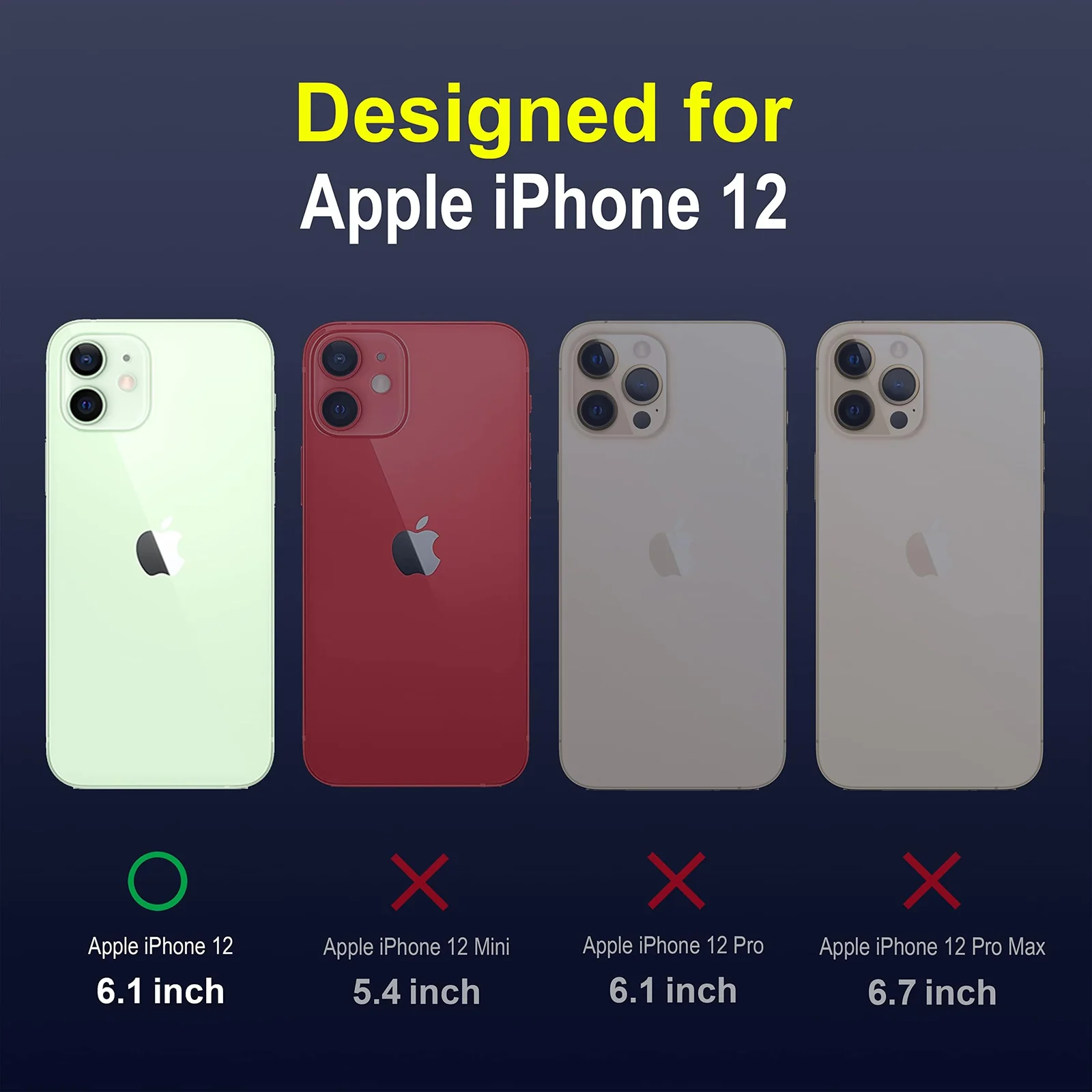DL3 Mobilak Silicone Case for Apple iPhone 12 Heavy Duty Protective [Slim Fit] Shockproof Soft Flexible Protective Design Shock-Absorption TPU Cover With Camera Protection - Baby Blue