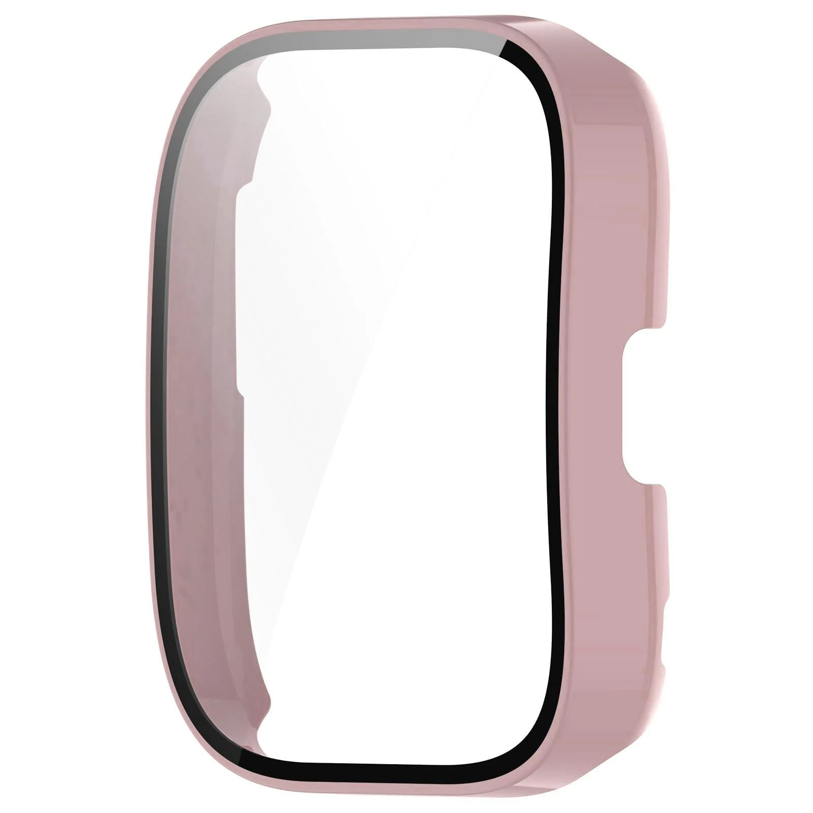 DL3 Mobilak Case with Screen Protector for Amazfit Bip 5, Bumper Full Coverage Hard PC Overall Protective Cover, Built-in Tempered Glass Film High Sensitivity For Amazfit Bip 5 (A2215) - Pink