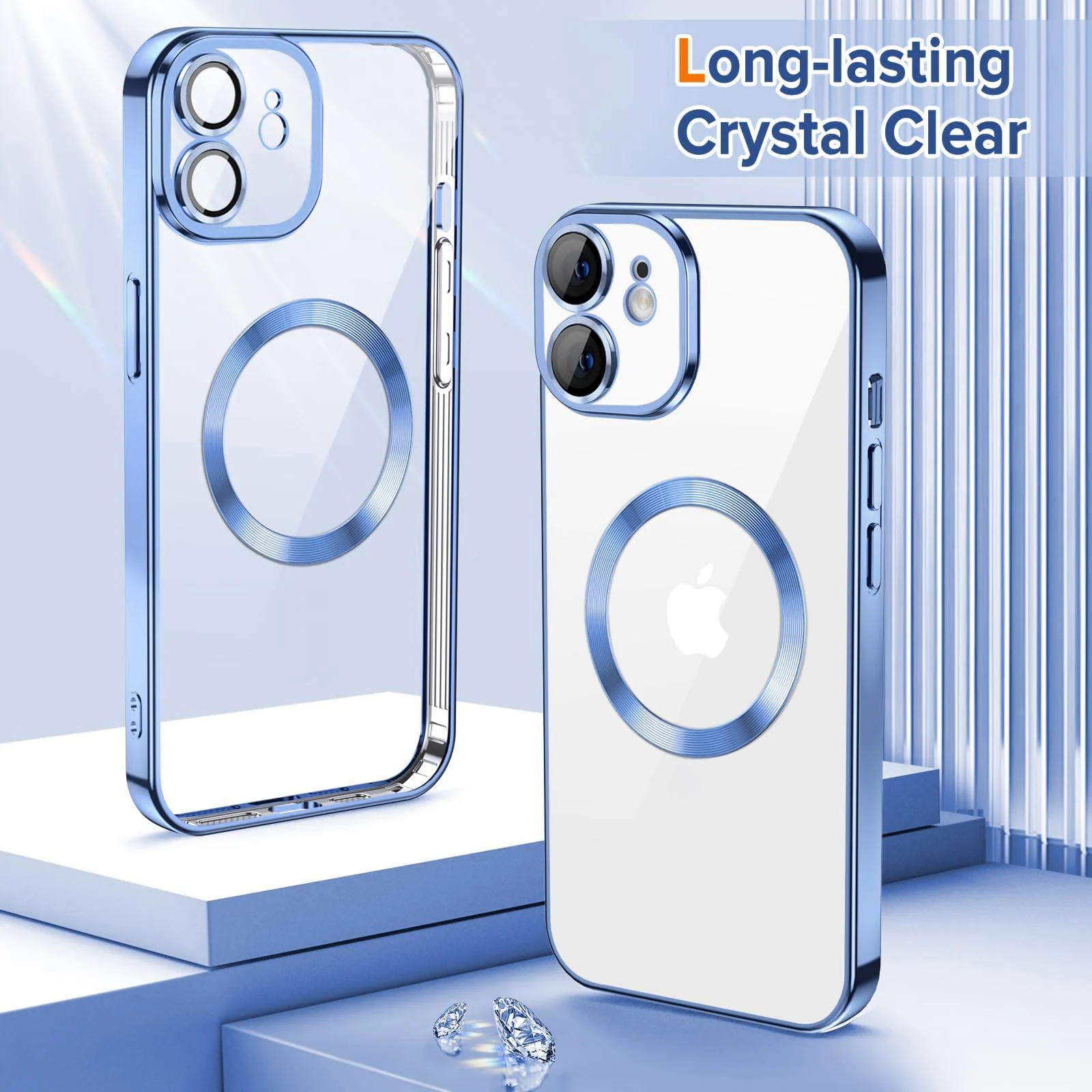 DL3 Mobilak Plated-Edge TPU Protective Case with Camera Protection for iPhone 11 - Sierra Blue