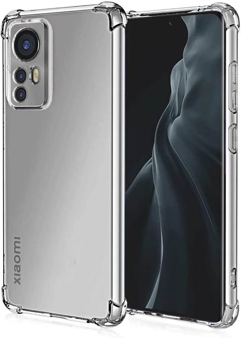 DL3 Mobilak Clear TPU Protective Case for Xiaomi 12 / Xiaomi 12X 5G with Camera Protection and Shockproof Design - Clear