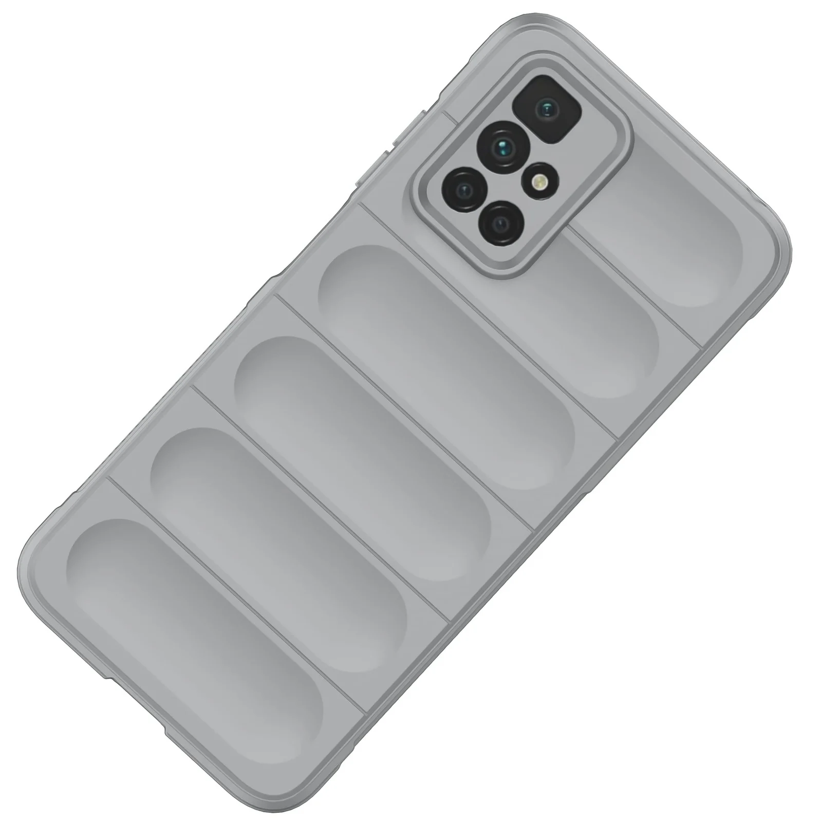 DL3 Mobilak Flexible Silicone and TPU Protective Case with Camera Protection for Xiaomi Redmi 10 4G / Redmi 10 2022 - Gray