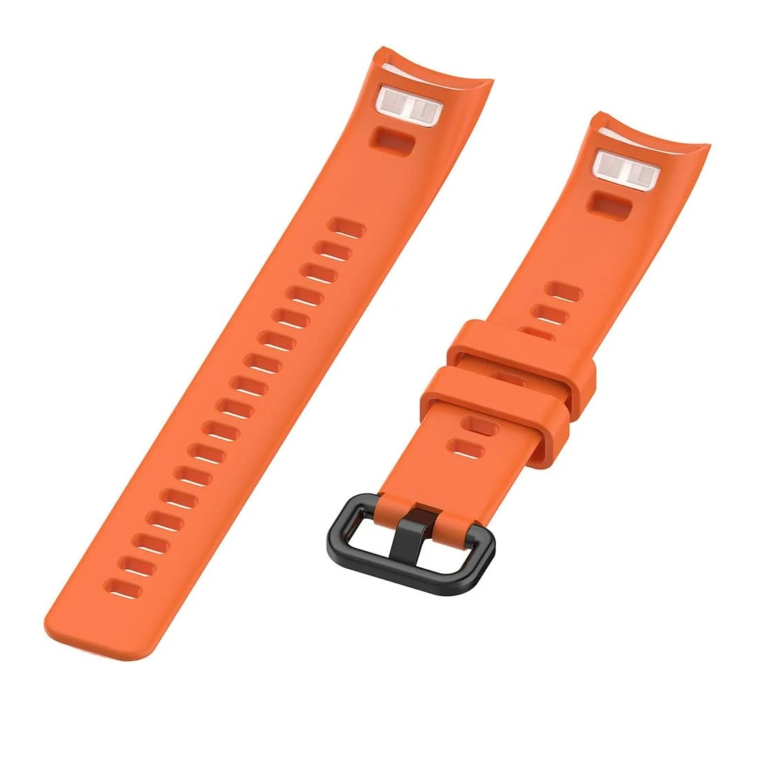 DL3 Mobilak Compatible for Honor Band 5/Honor Band 4 Strap, Soft Silicone Sport Wristband Adjustable Accessory Bracelet Replacement Band for Honor Band 5/Band 4 - Orange