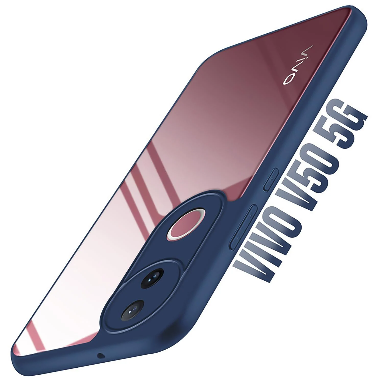 DL3 Mobilak Rugged Protective Case for vivo V50 5G / vivo V50E, Camera protection, Shock-absorbing protection, Scratch-resistant surface - Blue