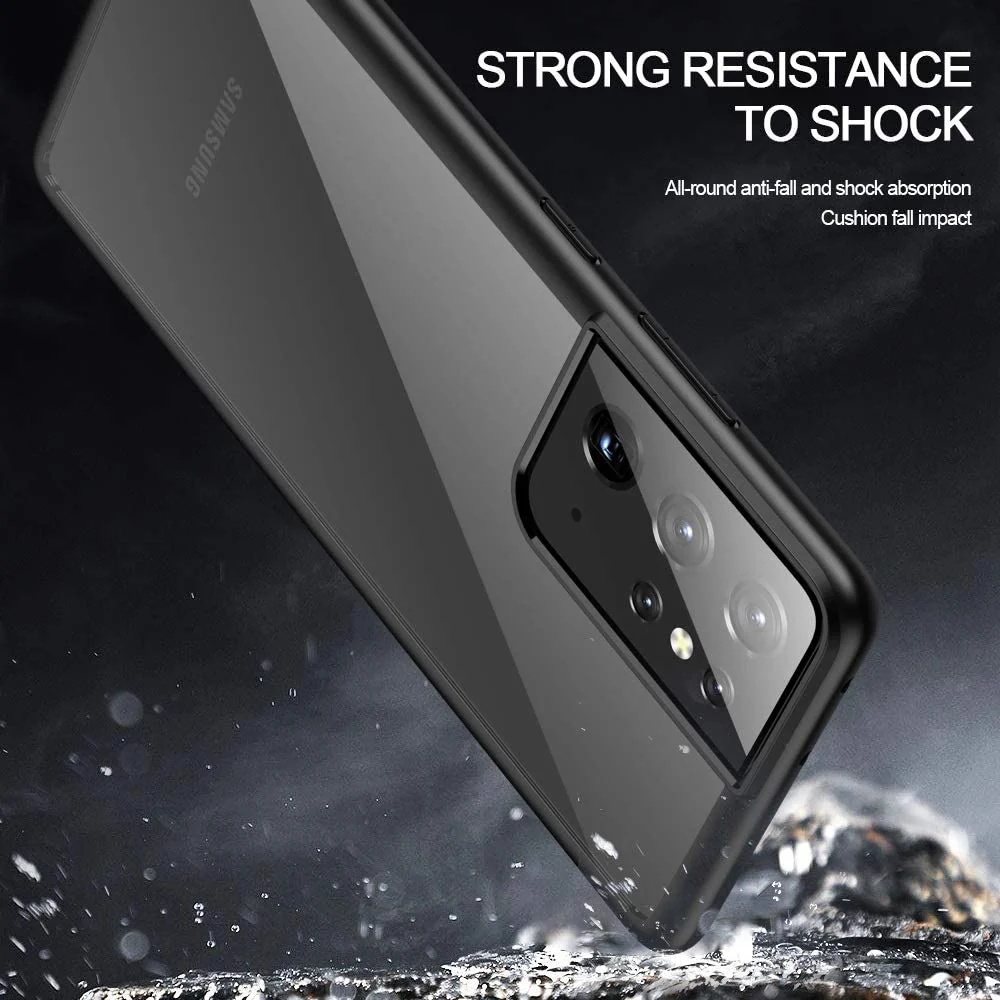 DL3 Mobilak Clear Protective Case for Samsung Galaxy S21 Ultra - Black