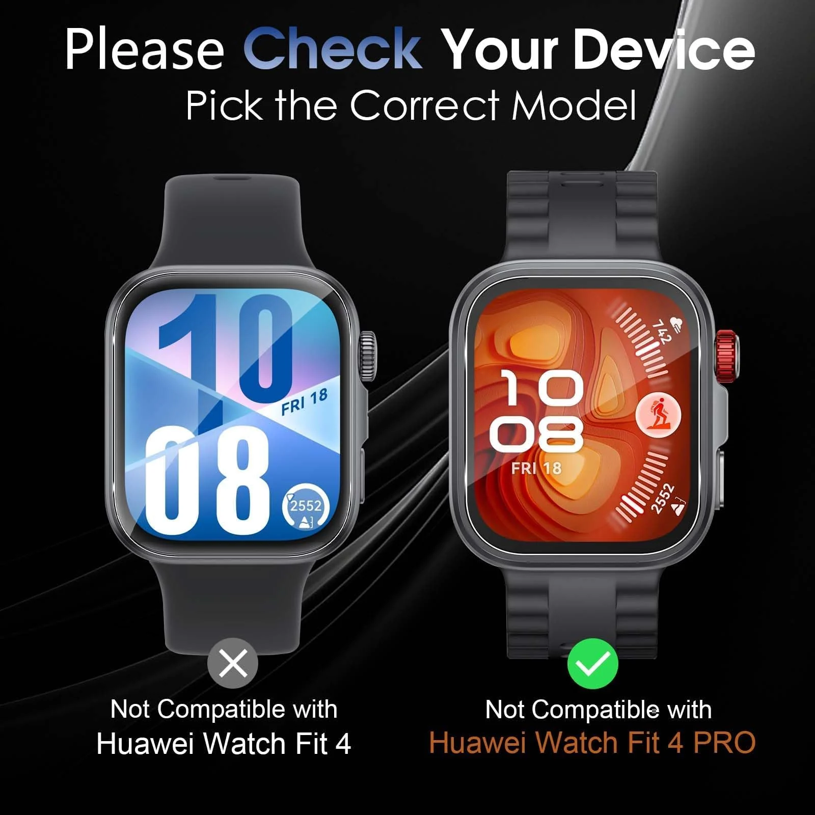 DL3 Mobilak for Huawei Watch Fit 4 Pro 2025 Case Screen Protector, [Looks Like iWatch Ultra Case] Built-in Tempered Glass Screen Unique Design Case Cover for Huawei Watch Fit4 Pro - Titanium