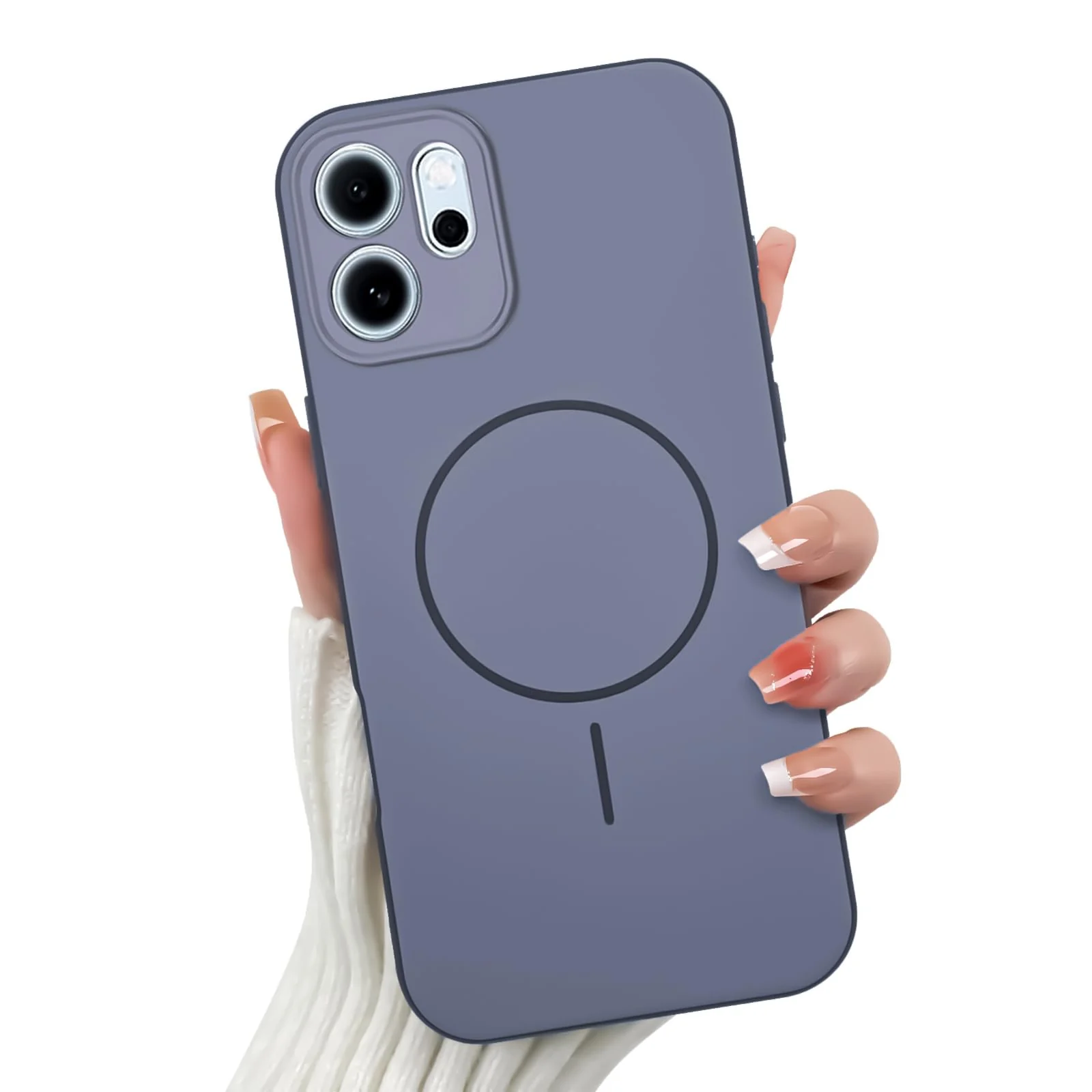 DL3 Mobilak Case For OPPO Reno 14F Slim Design [Not Compatible with MagSafe] Soft Silicone Case Flexible TPU Anti-Scratch Protective Cover with Full Camera Protection