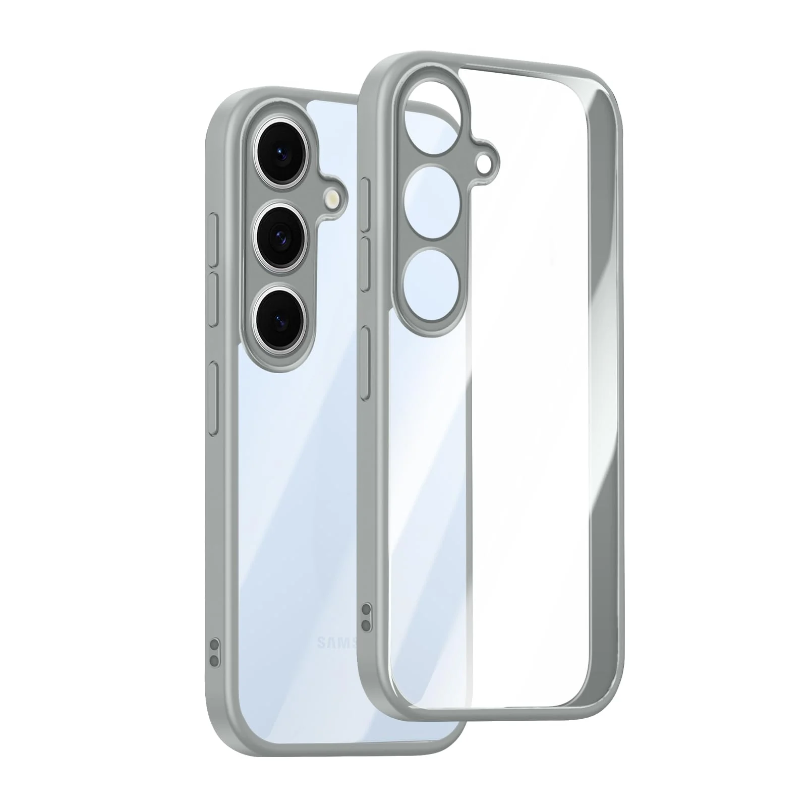 DL3 Mobilak Clear Protective Case for Samsung Galaxy A35 5G - Gray