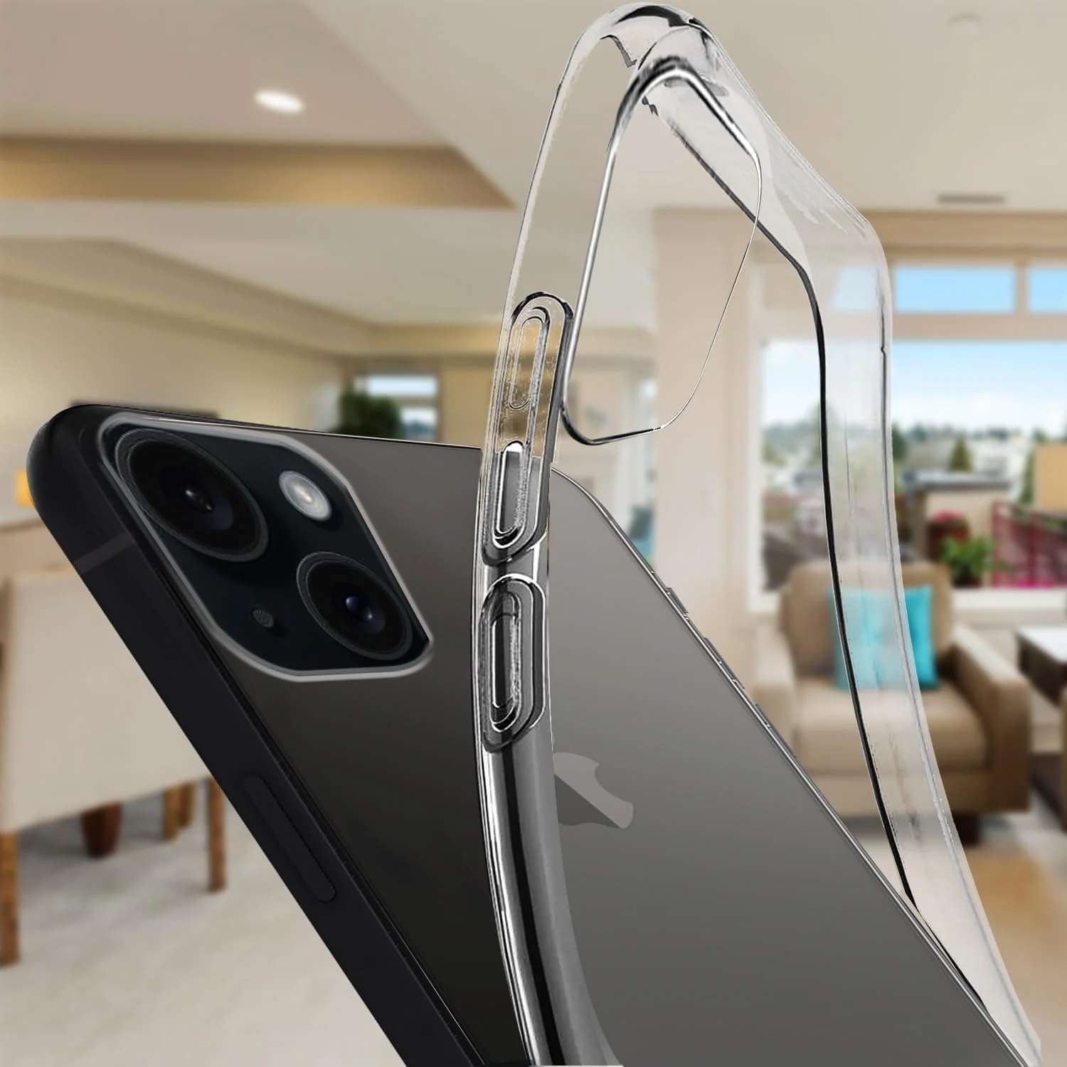 DL3 Mobilak Clear Protective Case for iPhone 15 Plus - Clear