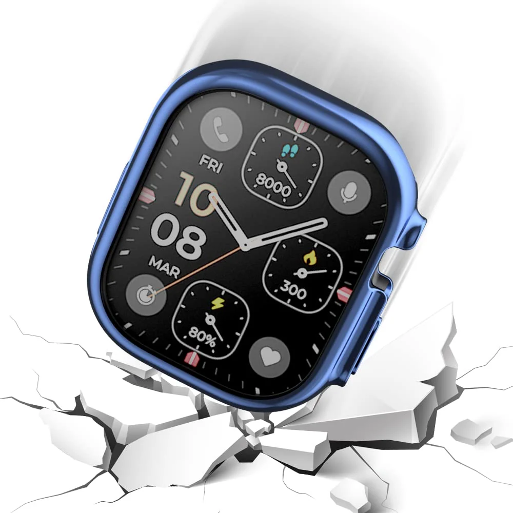 DL3 Mobilak Case Compatible with Apple Watch Ultra 49mm Case Watch Soft TPU Shockproof Cover Slim Guard Thin Bumper Shell Protector - Blue