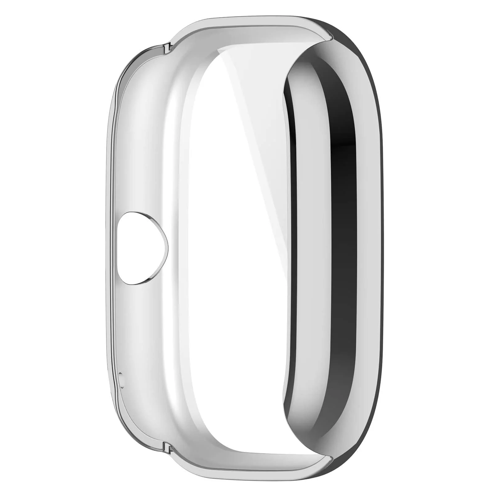DL3 Mobilak Case Compatible with Amazfit GTS 4 Mini (Not for GTS4) Case All-Around Screen Protector Watch Soft TPU Shockproof Cover Slim Guard Thin Bumper Shell Protector - Silver