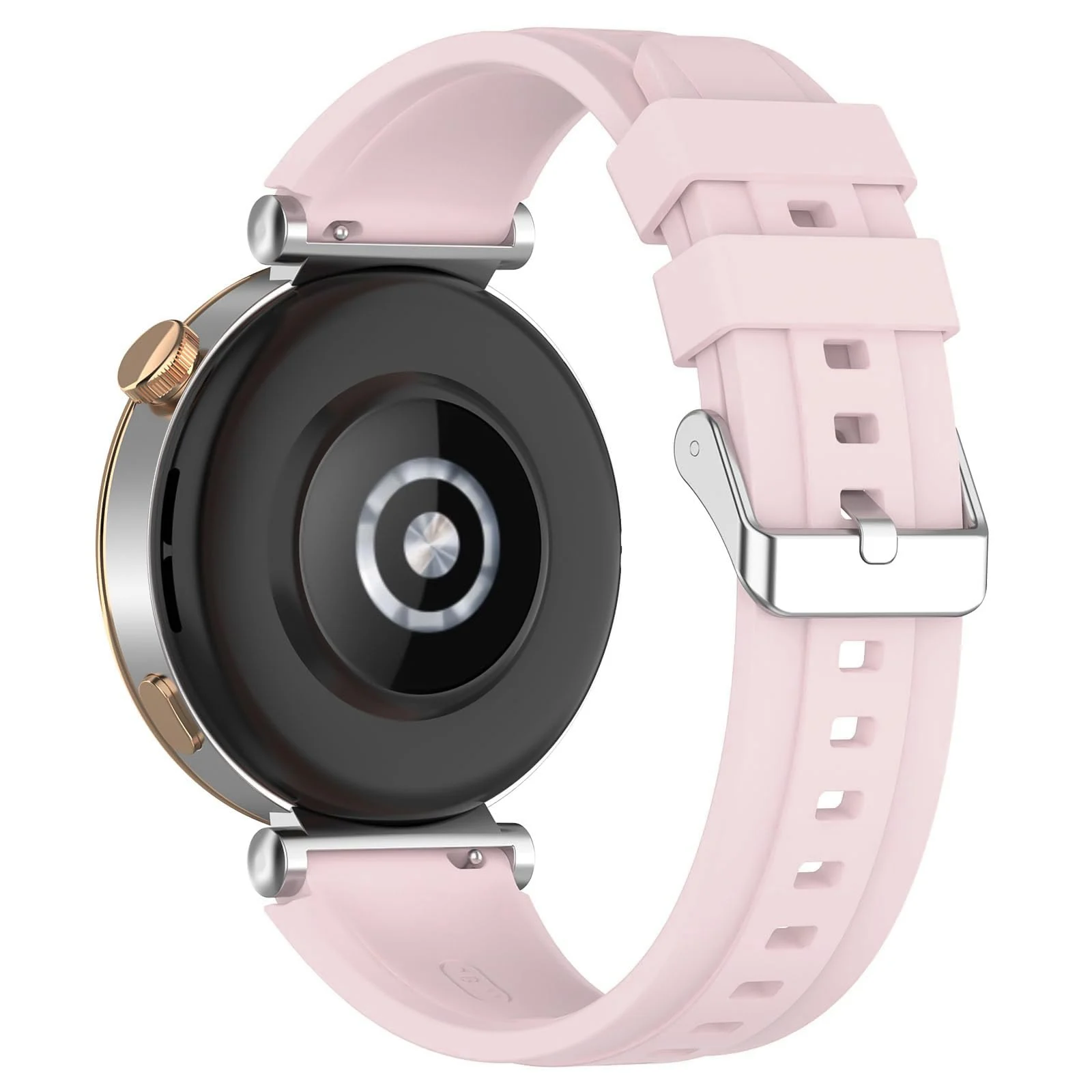 DL3 Mobilak Strap Compatible with Huawei Watch GT5 Pro 42mm / GT5 41mm / GT4 41mm / Garmin Venu 3S / Forerunner 265S / Fossil Women's Gen 6, 18mm Soft Silicone Replacement Bands - Pink