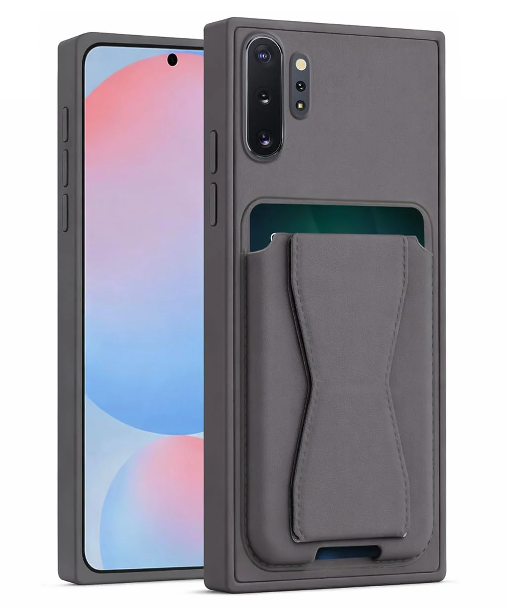 DL3 Mobilak Leather Wallet Case with Card Slot for Samsung Galaxy Note 10+ Plus with Camera Protection and Shockproof Design - Lavender Purple