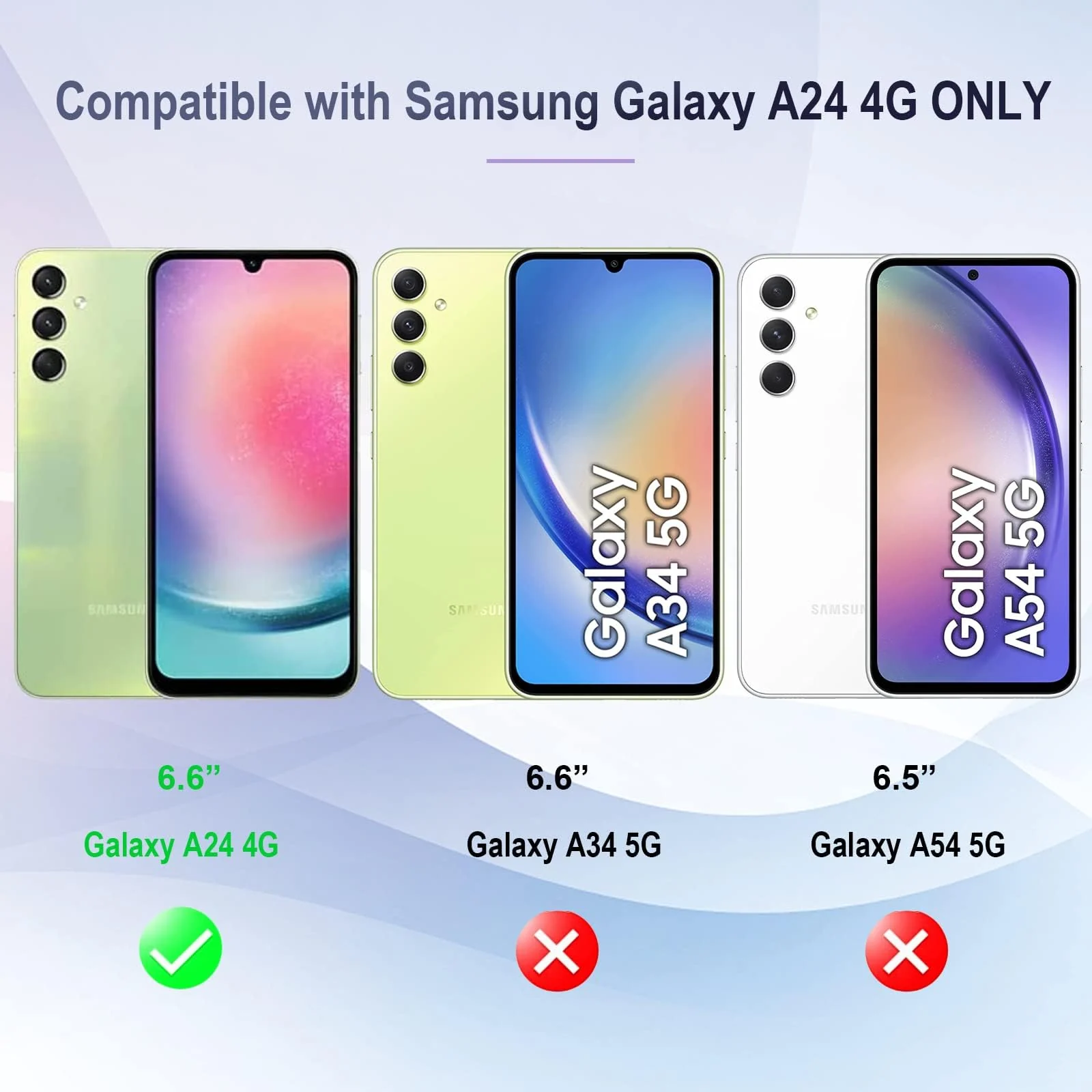 DL3 Mobilak Soft Silicone Protective Case for Samsung Galaxy A24 4G with Camera Protection and Military-Grade Protection - Black