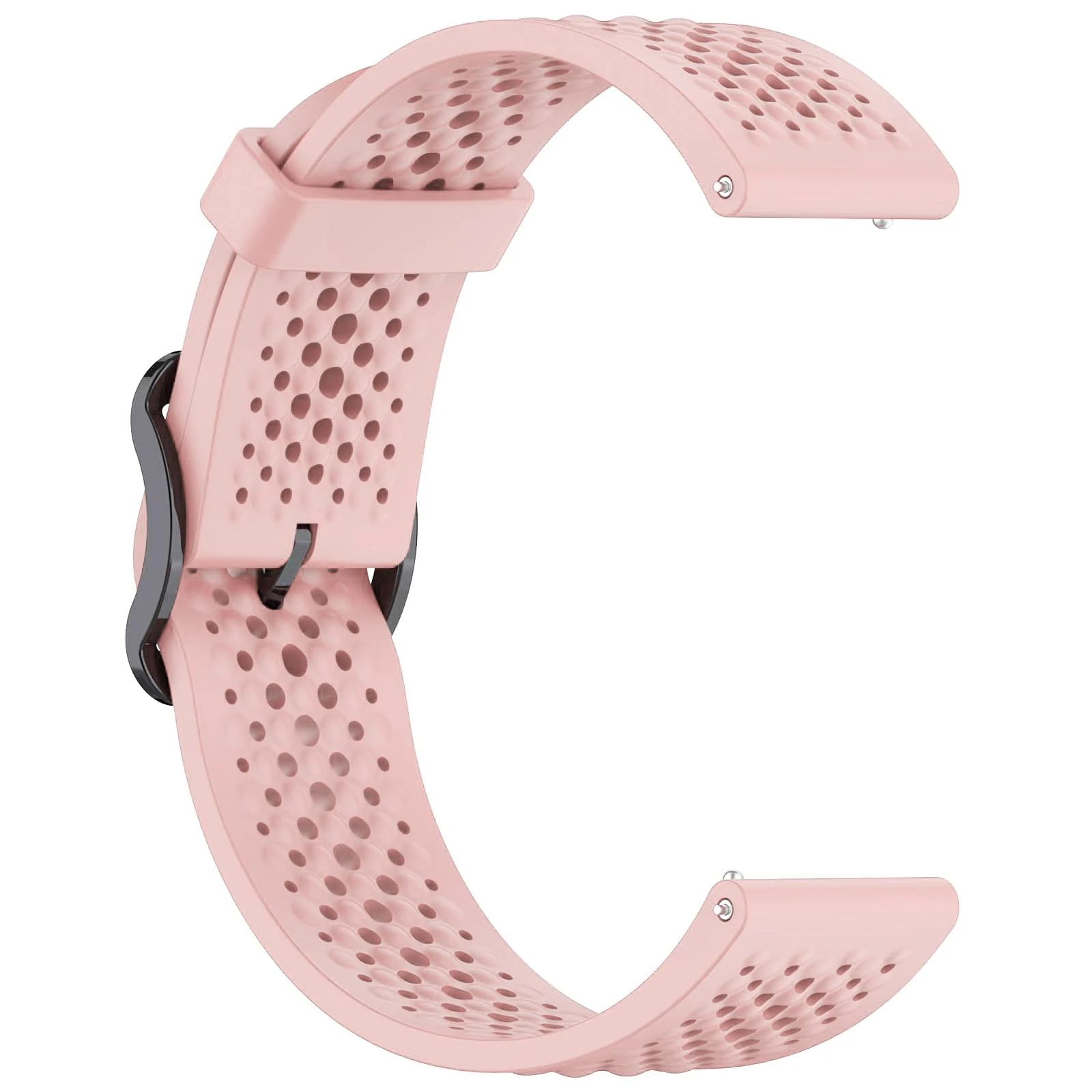 DL3 Mobilak 22 mm Silicone Breathable Sport Bracelet For Xiaomi Redmi Watch 5 Active/Redmi Watch 5 Lite Strap, 22mm Adjustable Armband Watchbands Quick Wristband Watch Strap Bands - Pink