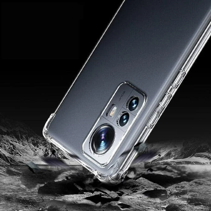 DL3 Mobilak Clear TPU Protective Case for Xiaomi 12 / Xiaomi 12X 5G with Camera Protection and Shockproof Design - Clear