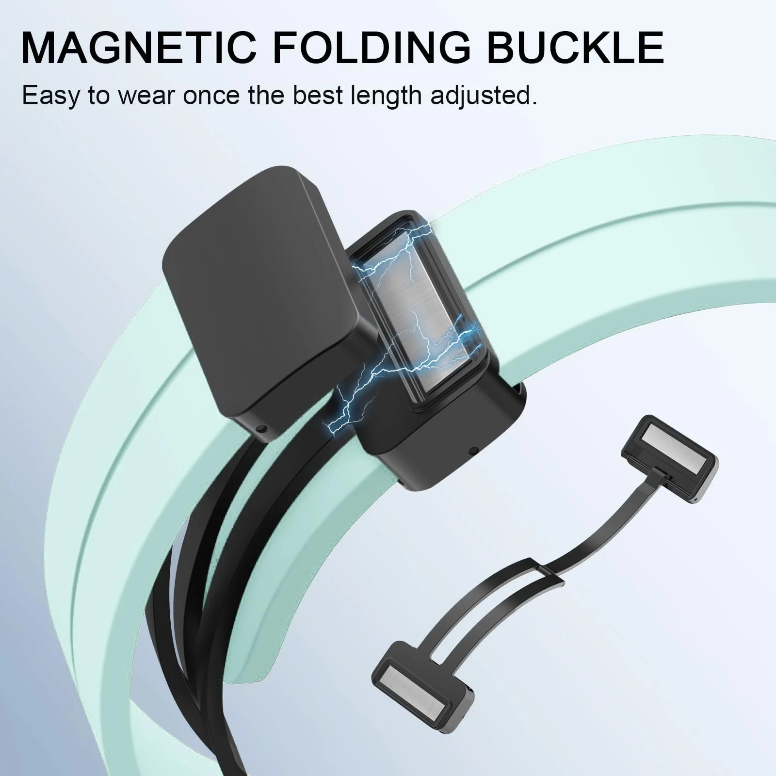 DL3 Mobilak 22MM Silicone Band Magnetic Clasp Strap For Xiaomi Redmi Watch 5 Active/5 Lite/Compatible with Samsung Galaxy Watch 46mm/Watch 3 45mm/Gear S3/Huawei watch (GT6 GT5 GT4 GT3 GT2 - Turquoise