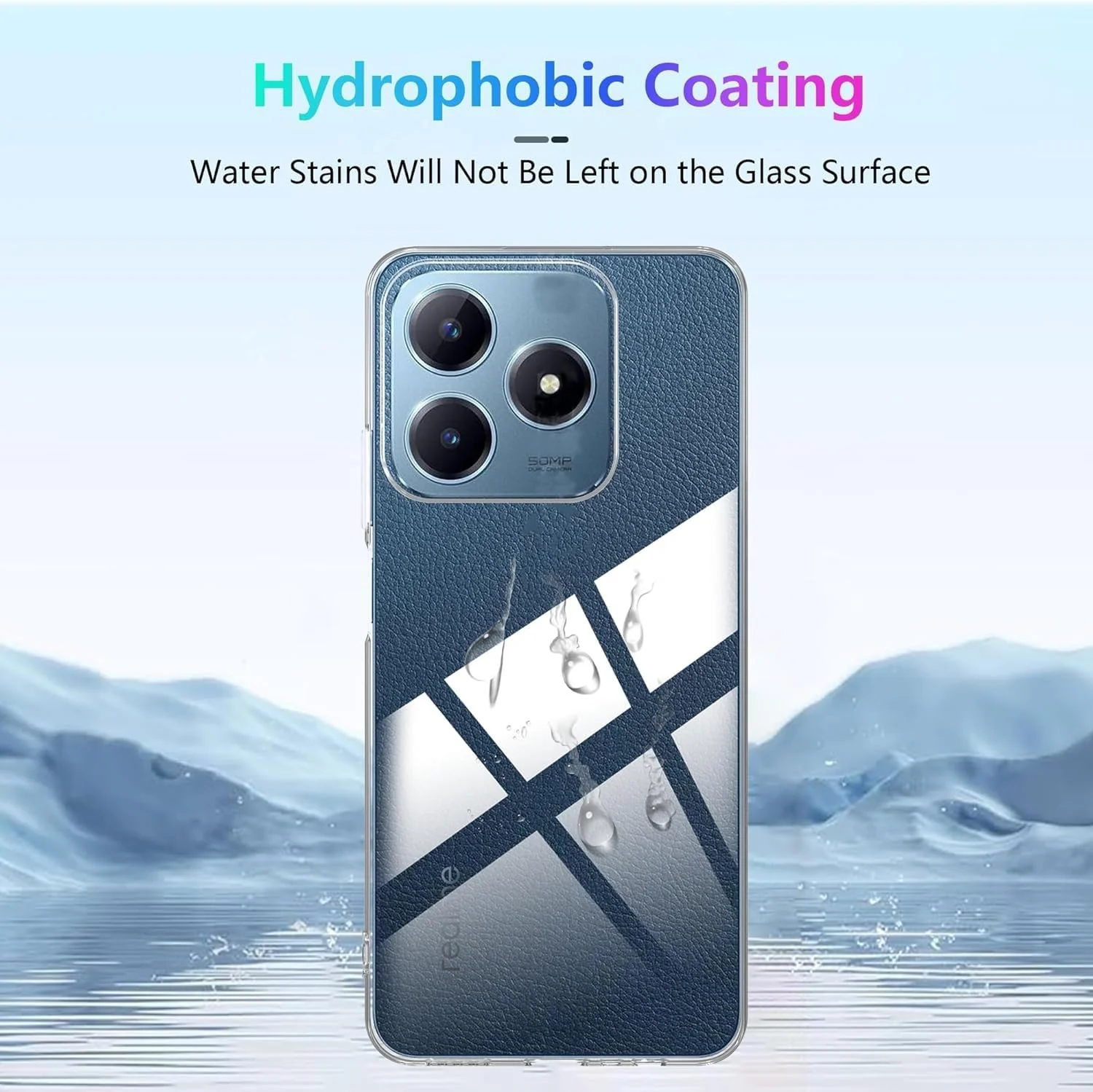 DL3 Mobilak Case Compatible with realme C61/realme C63, Case Crystal Soft TPU Gel Case Flexible Silicone Anti-Scratch Camera Protection TPU Cover - Clear