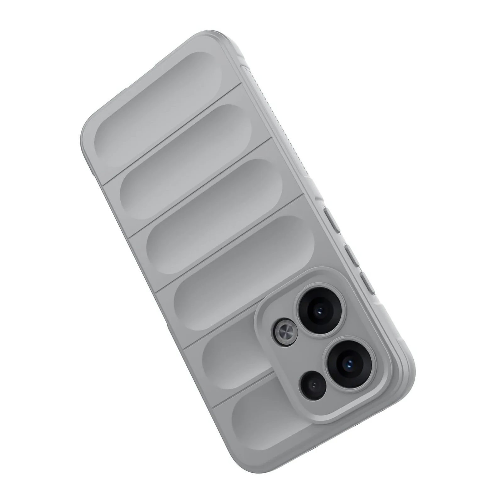 DL3 Mobilak Flexible Silicone and TPU Protective Case with Camera Protection for OPPO Reno 13 5G - Gray