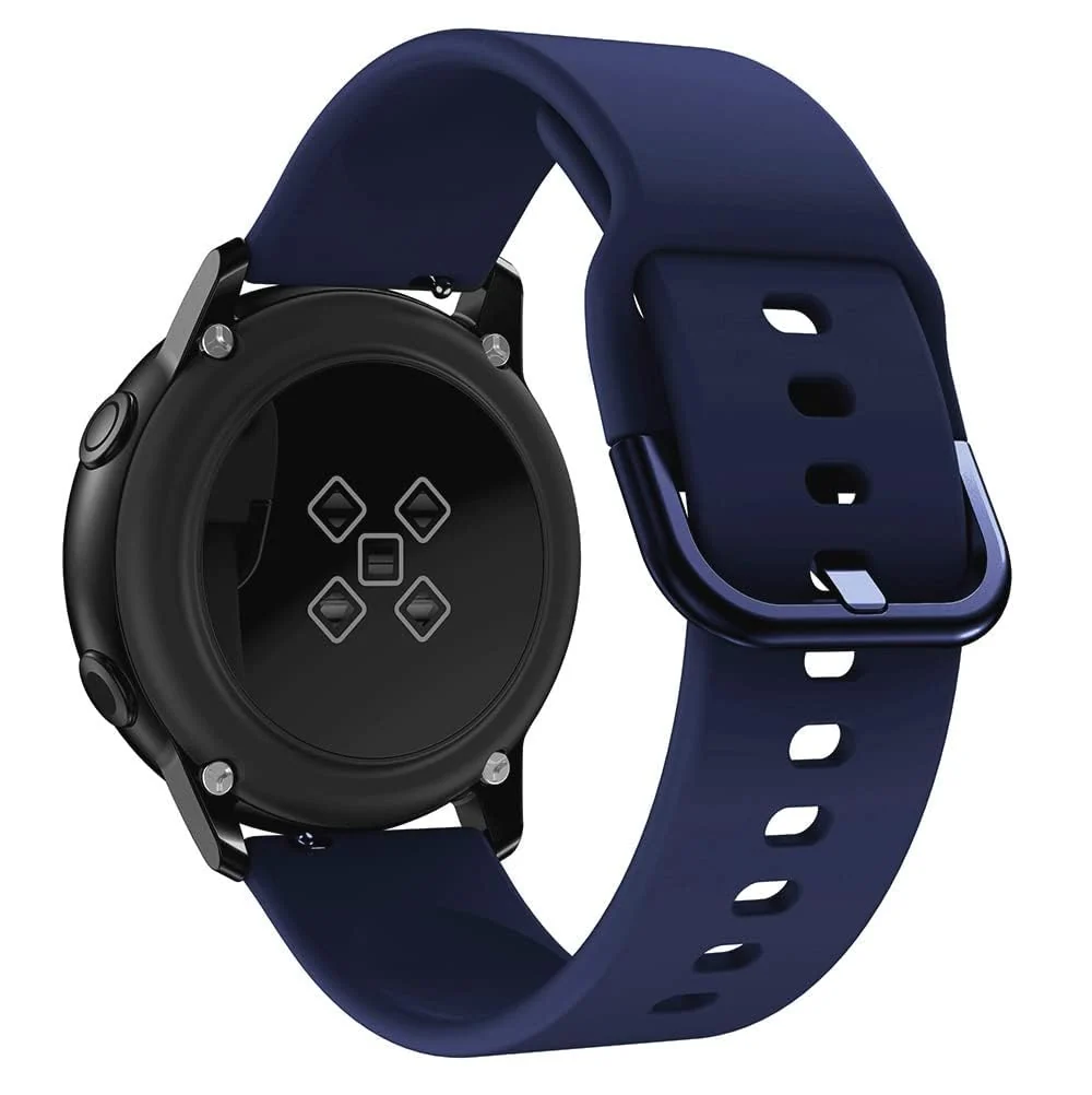 DL3 MOBILAK Silicone Buckle Bands 22MM Strap Compatible with Samsung galaxy watch3 45mm/galaxy 46mm/Gear S3/Compatible with Huawei watch GT3 46MM/GT2E/GT2 Pro/GT GT2 46MM/Honor Magic Watch2 - Blue