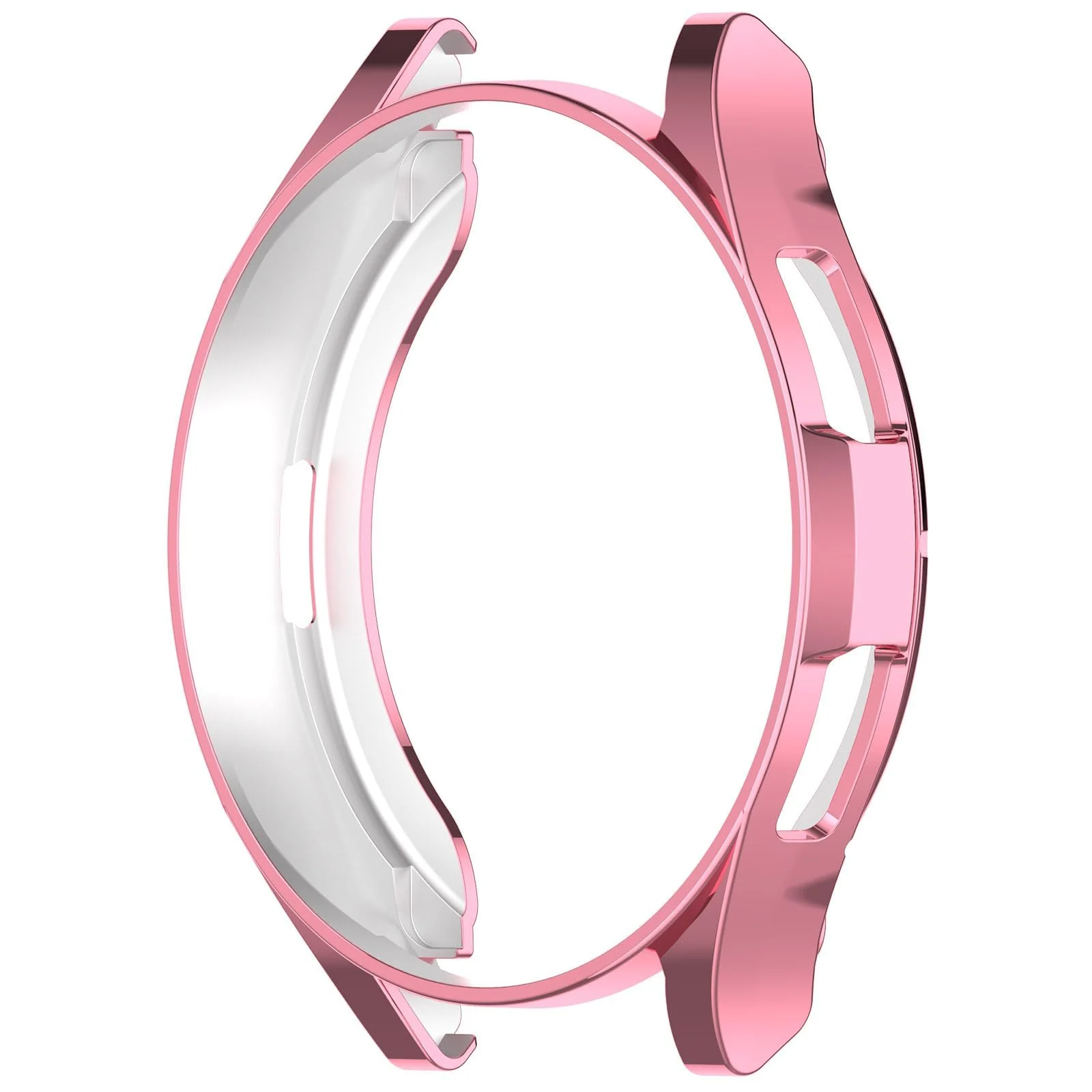 DL3 Mobilak Bumper Case Protector for Samsung Galaxy Watch 6 Classic 43mm, [NO Screen Film] Flexible Lightweight Glossy TPU Edge Case Protective Cover Galaxy Watch 6 Classic 43mm - Pink