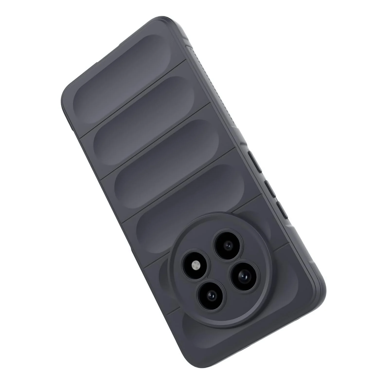 DL3 Mobilak Flexible Silicone and TPU Protective Case with Camera Protection for realme 13 Pro / realme 13 Pro Plus 5G - Dark Gray