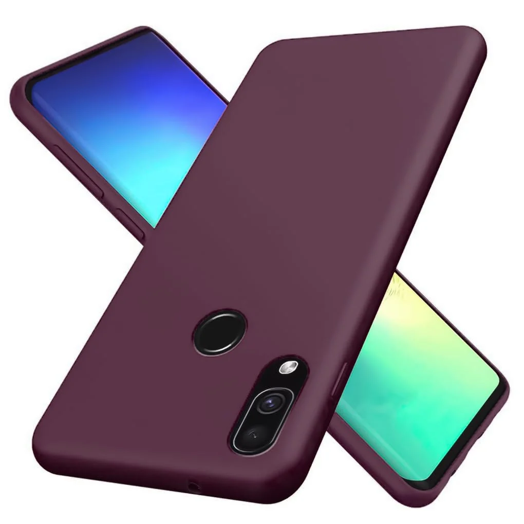 DL3 Mobilak Huawei nova 3i Case, Soft Flexible Silicone Gel Rubber Bumper Cover, Full Body Shockproof Protective Phone Case (Win Red) - Wine Red