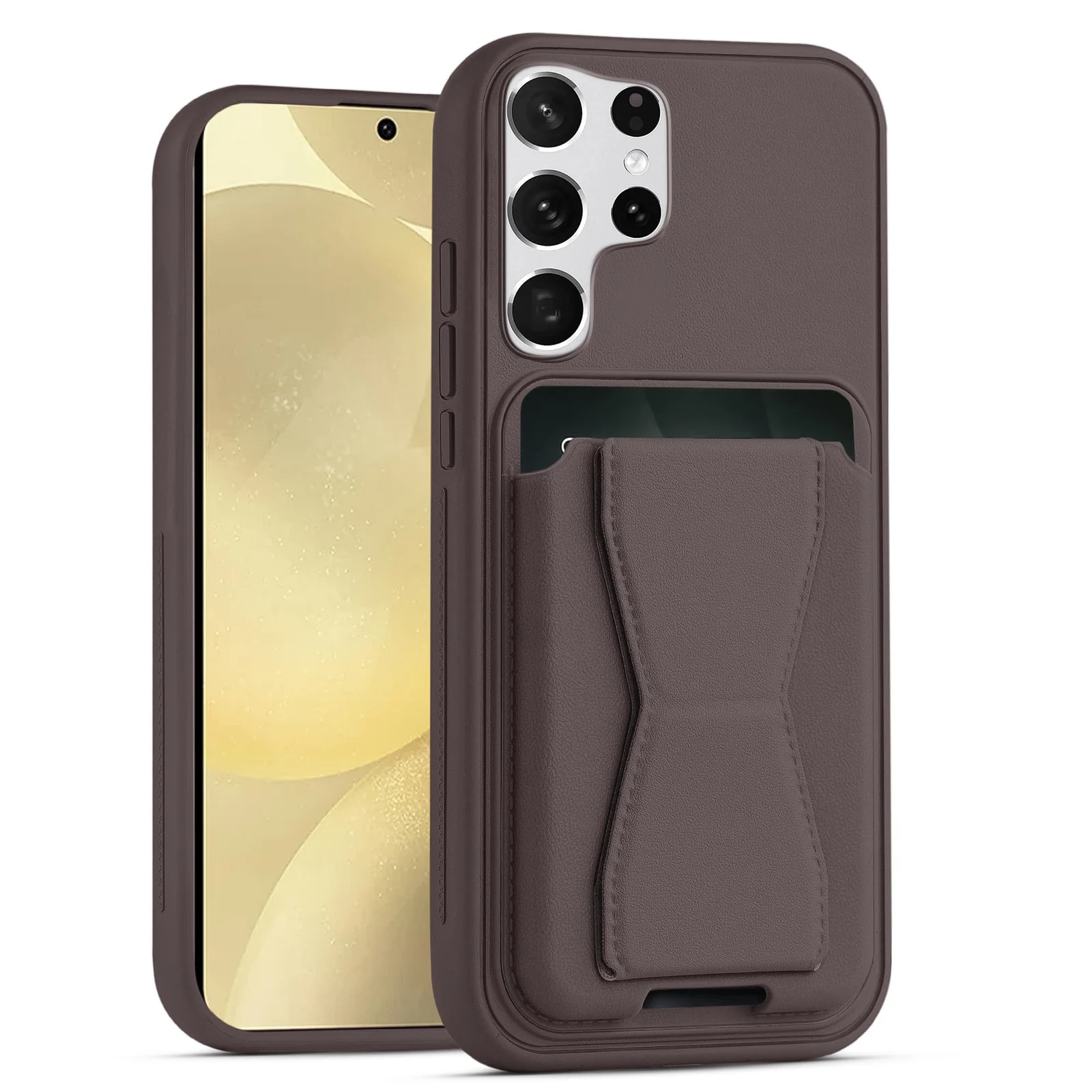 DL3 Mobilak Leather Wallet Case for Samsung Galaxy S26 Ultra 5G, Camera protection, Shock-absorbing protection, Built-in kickstand