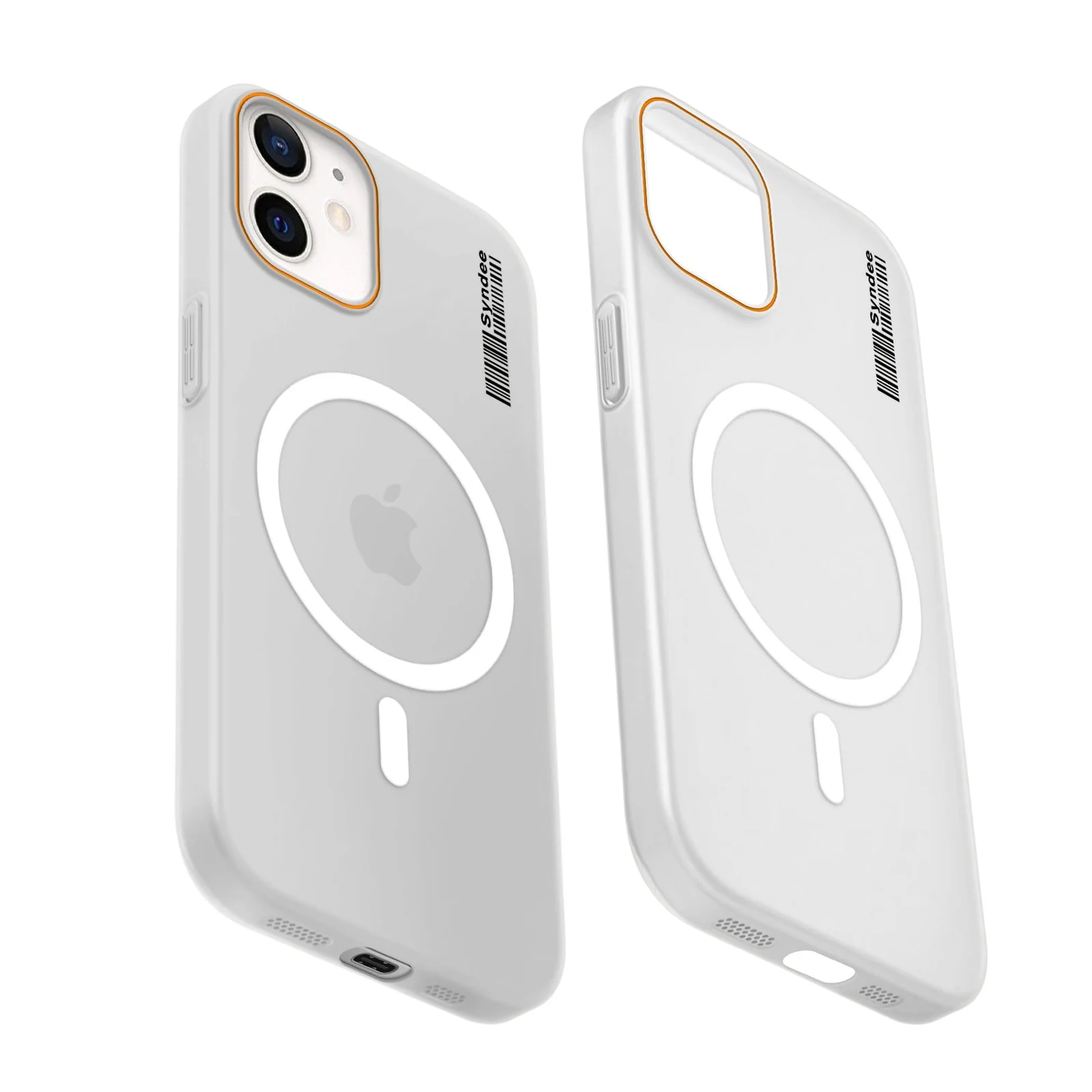 DL3 Mobilak Translucent Matte Case for iPhone 11, Compatible with MagSafe accessories, Shock-absorbing protection, Integrated ring holder - Clear
