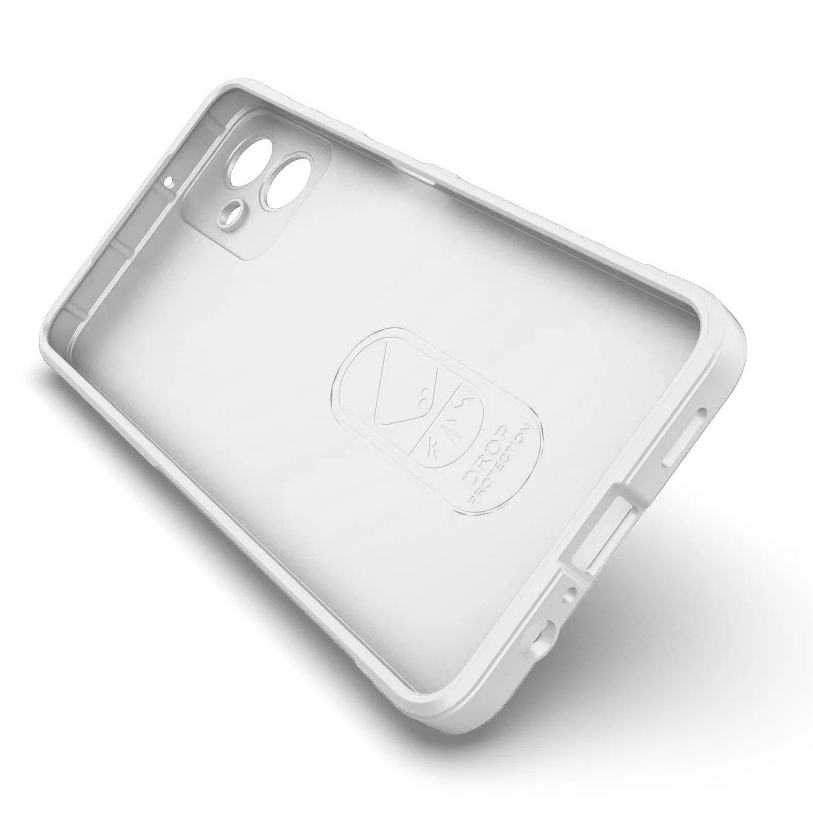 DL3 Mobilak Flexible Silicone and TPU Protective Case with Camera Protection for Samsung Galaxy A06 - White