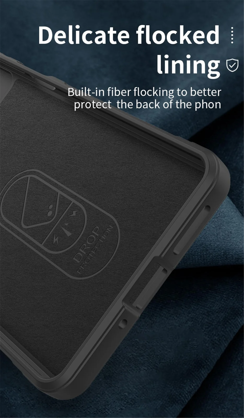 DL3 Mobilak Rugged Protective Case for Xiaomi Redmi Note 13 Pro + Plus 5G, Camera protection, Shock-absorbing protection, Non-slip grip - Gray
