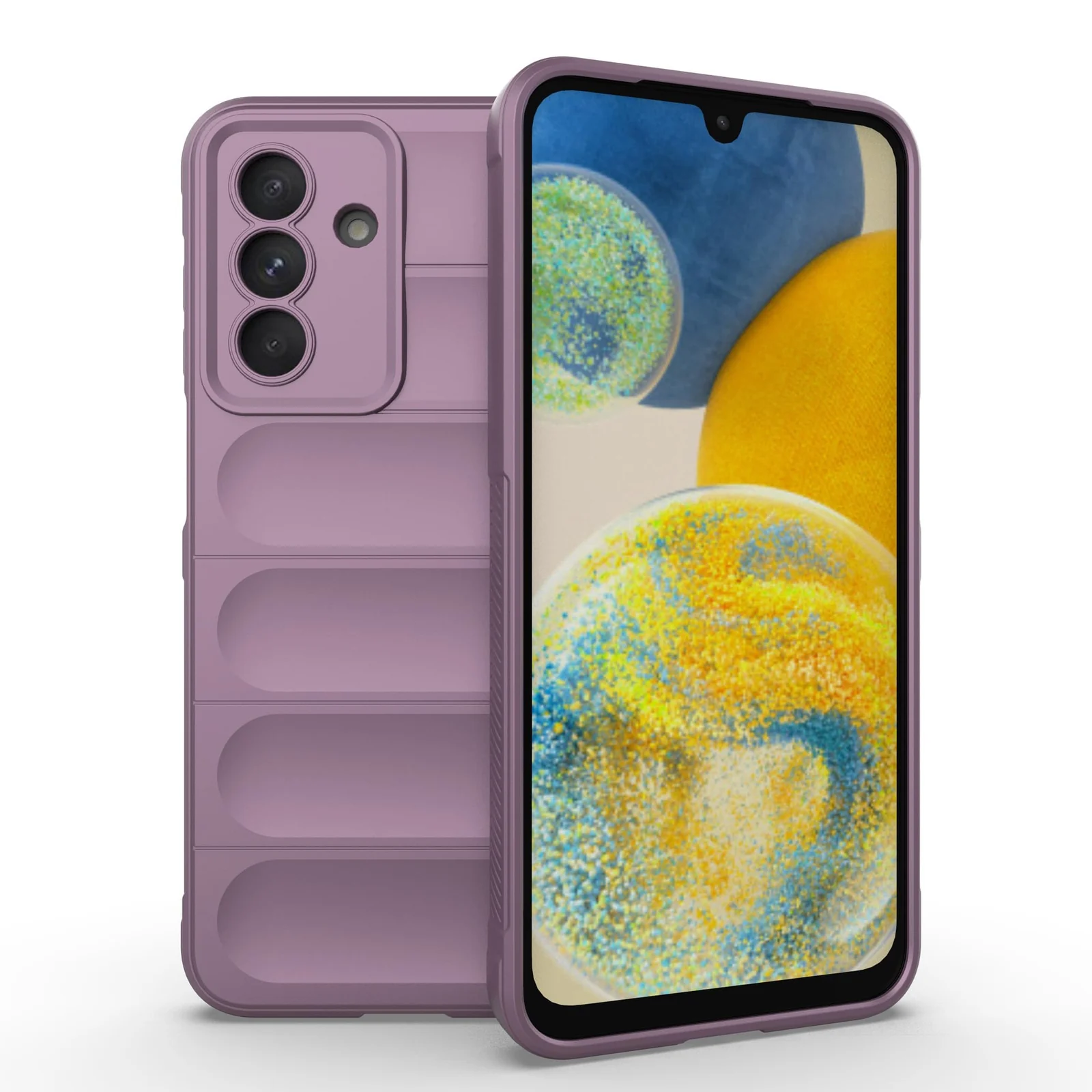 DL3 Mobilak Soft Silicone Protective Case for Samsung Galaxy A26 with Camera Protection and Shockproof Design - Purple