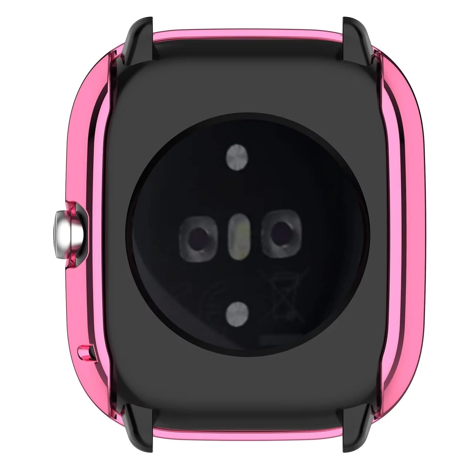 DL3 Mobilak Case Compatible with Amazfit GTS 4 Mini (Not for GTS4) Case All-Around Screen Protector Watch Soft TPU Shockproof Cover Slim Guard Thin Bumper Shell Protector - Pink