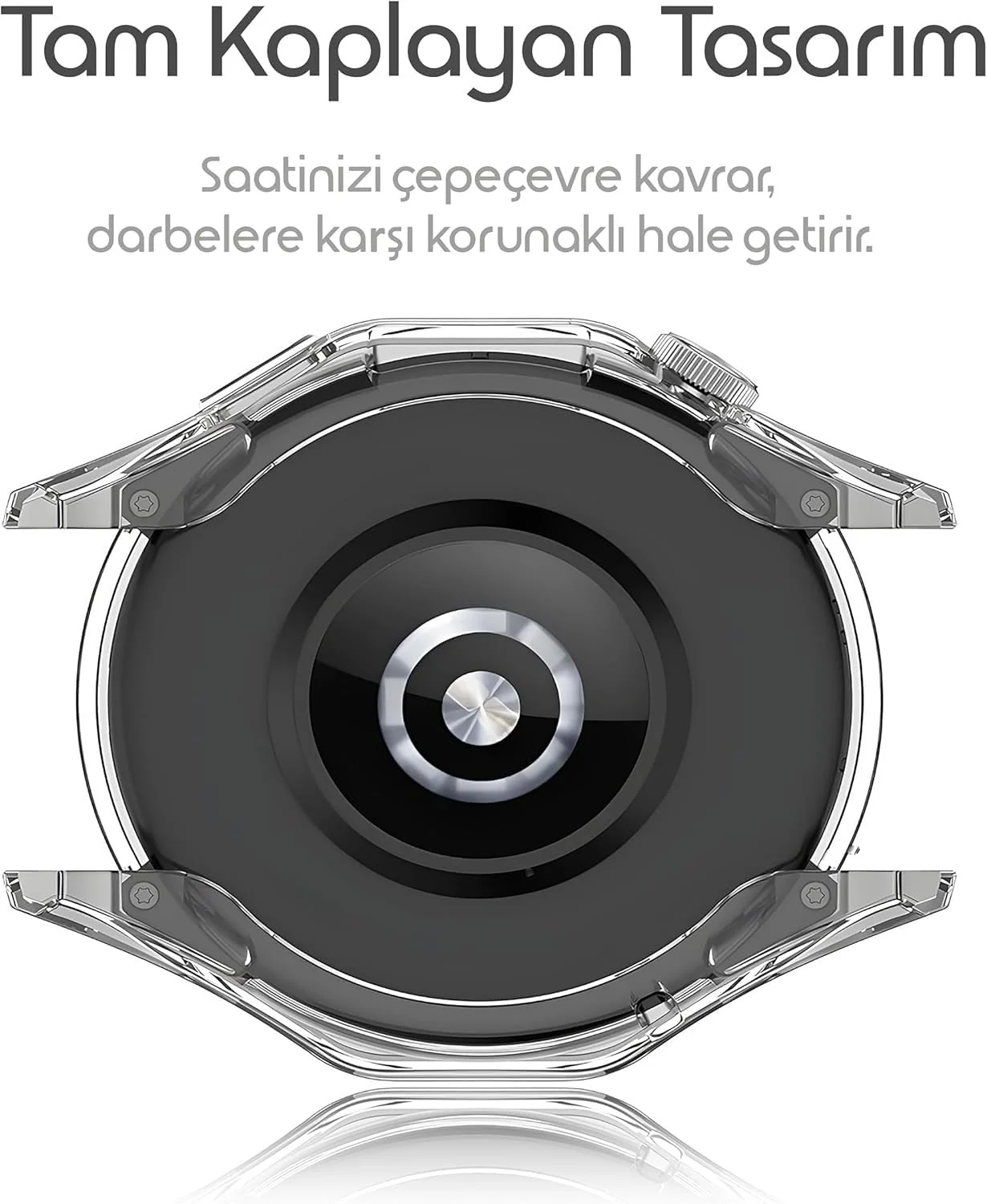 DL3 Mobilak Case Compatible with Huawei Watch GT5 46mm Case All-Around Screen Protector Watch Soft TPU Shockproof Cover Slim Guard Thin Bumper Protector - Clear