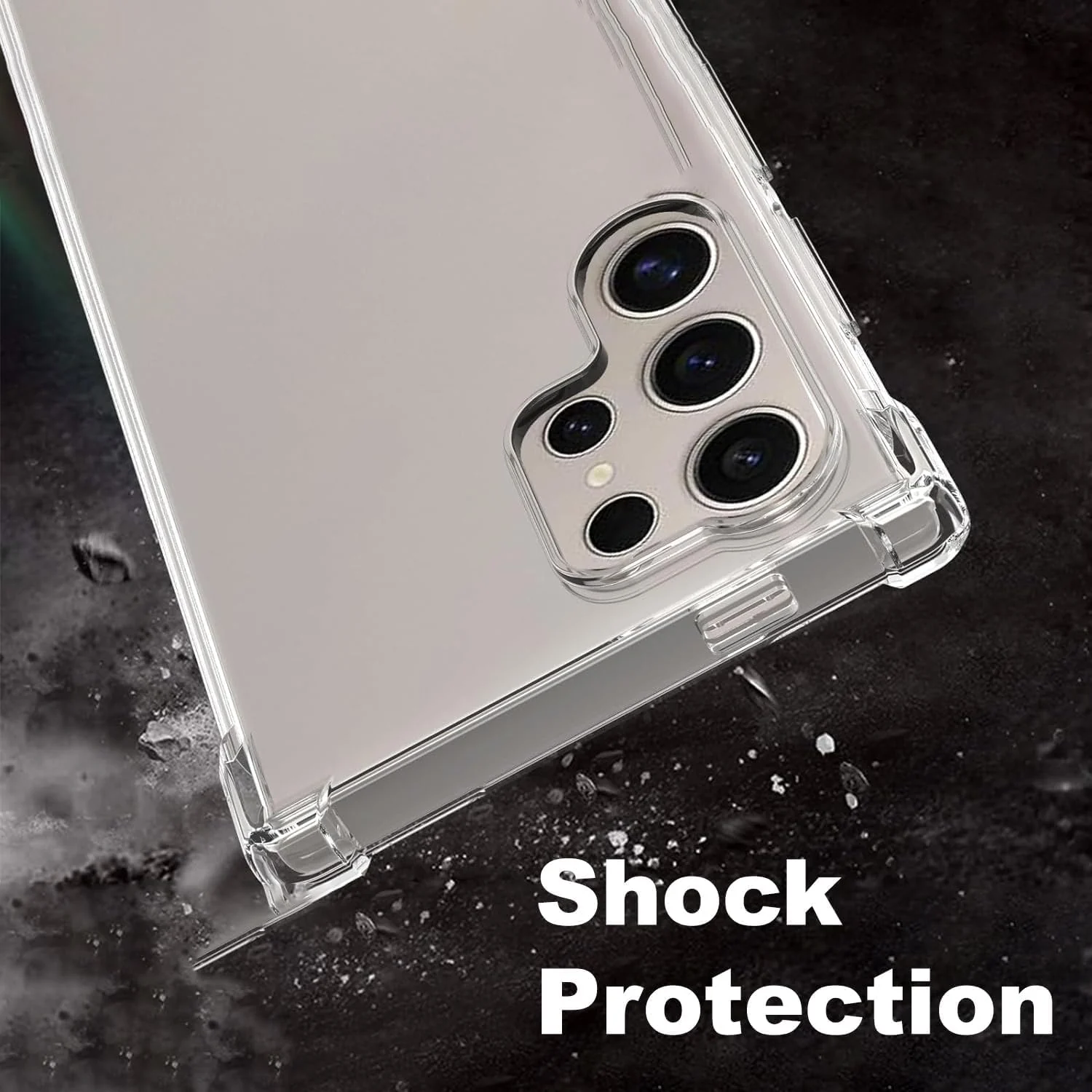 DL3 Mobilak Case Compatible with Samsung Galaxy S24 Ultra 5G, Cover Silicone TPU Gorilla Anti-shock Shockproof Corners - Clear