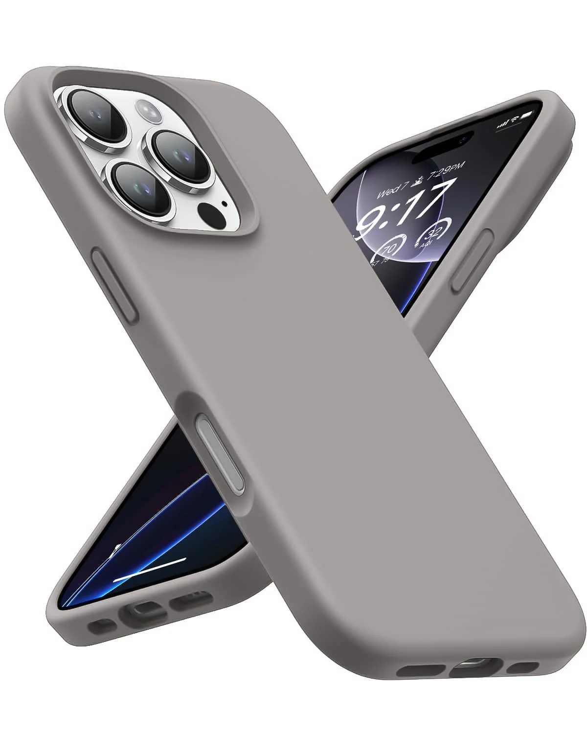 DL3 Mobilak Liquid Silicone Case for iPhone 16 Pro Max 6.9-inch, Supports wireless charging, Shock-absorbing protection, Scratch-resistant surface - A.Stone