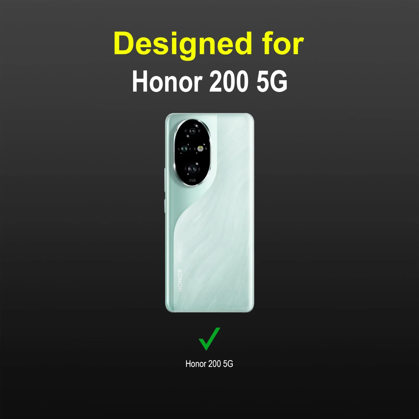 DL3 Mobilak Rugged Protective Case for Honor 200 5G, Camera protection, Shock-absorbing protection, Non-slip grip - Dark Gray