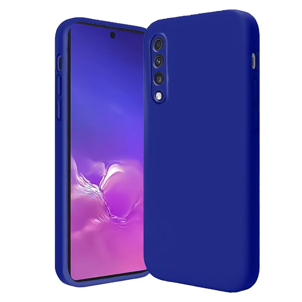 DL3 Mobilak Silicone Protective Case for Samsung Galaxy A70 / A70s, Shock-absorbing protection, Scratch-resistant surface, Soft microfiber lining - Pepsi