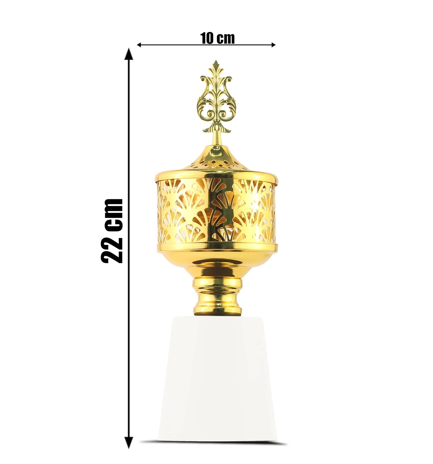 Mobigon Charcoal Incense Burner, Bakhoor Burner, Oud Frankincense Incense Burner, Vintage Arabic Burner, Suitable For Arabian Oud, Yoga, Spa and Aromatherapy, Office & Home Decor - Style 34