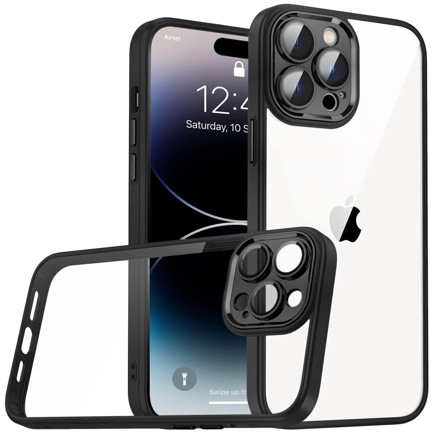 DL3 Mobilak PC and TPU Protective Case for iPhone 11 Pro Max (6.5 Inch) with Camera Protection and Military-Grade Protection - A Black