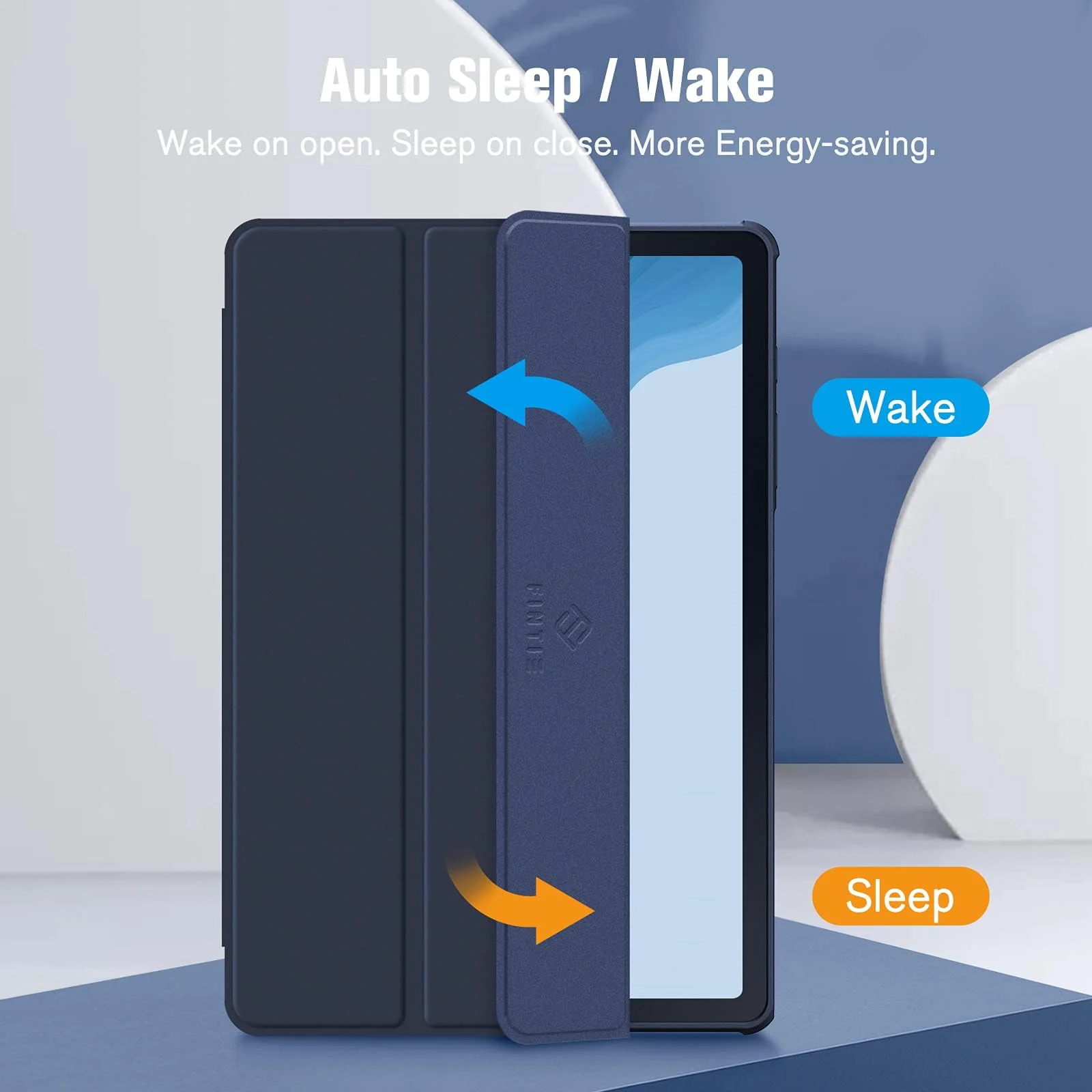 DL3 Mobilak Hybrid Slim Case for Samsung Galaxy Tab S6 Lite 10.4'' 2020 Model SM-P610 (Wi-Fi) SM-P615 (LTE) with S Pen Holder, Cover with Clear Transparent Back Shell, Auto Wake/Sleep - Dark Blue