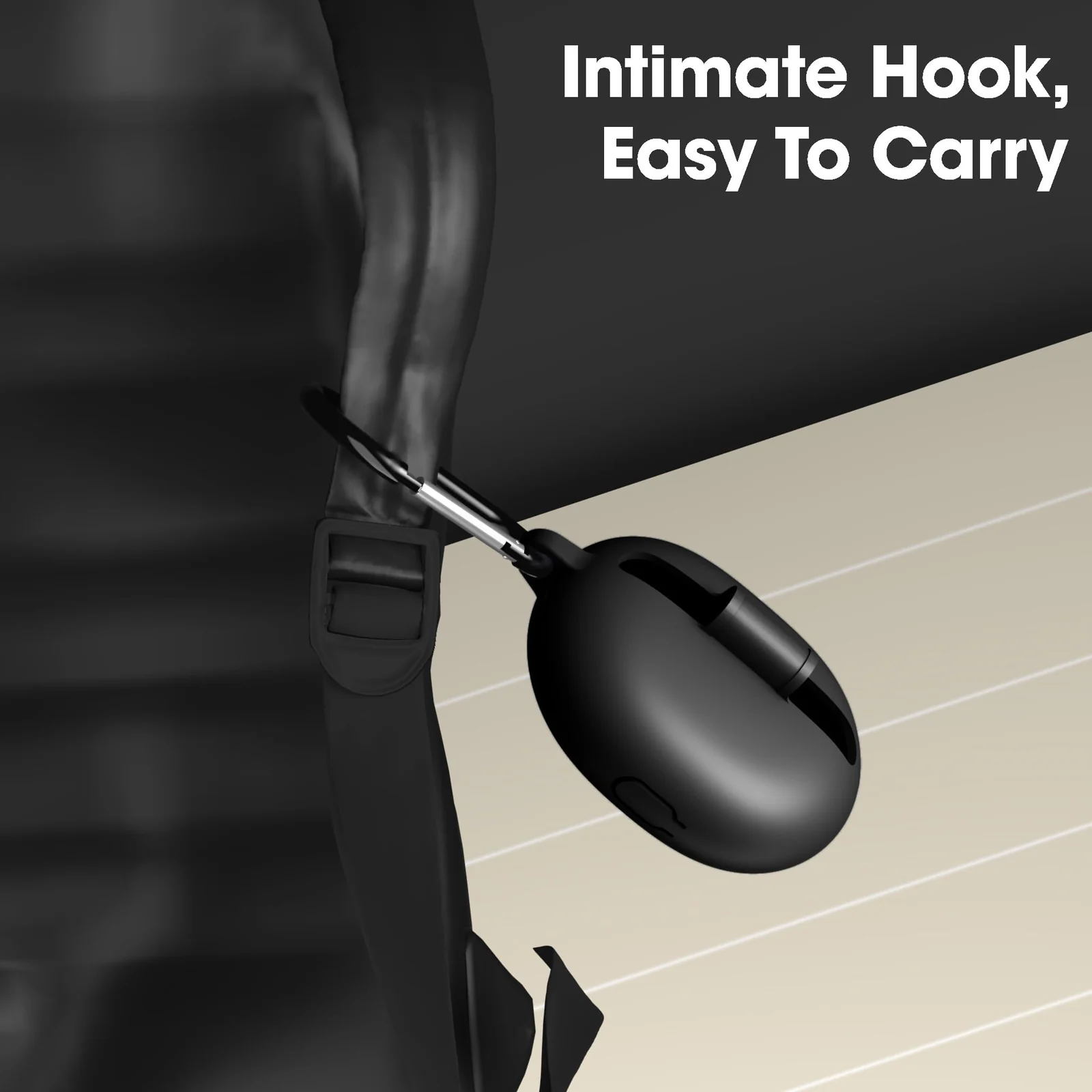 DL3 Mobilak Compatible with realme Buds Air 5 Pro Case Cover, Soft Silicone Shockproof Protective Skin Case for realme Buds Air 5 Pro Wireless Earbuds with Carabiner, Front LED Visible - Black