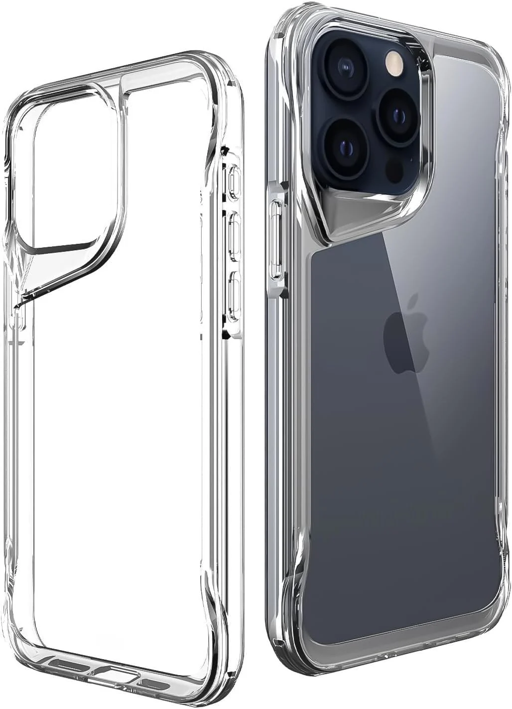 DL3 Mobilak Rugged Protective Case for iPhone 13 Pro 6.1-Inch, Supports wireless charging, Shock-absorbing protection, Non-slip grip - Clear