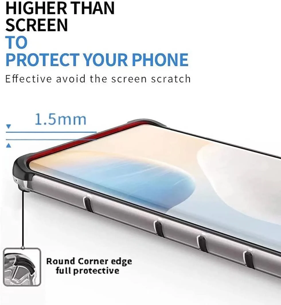 DL3 Mobilak Honeycomb Protective Case for Xiaomi Poco M4 Pro 4G (Not 5G), Shock-absorbing protection, Transparent design, Slim, lightweight profile - Clear