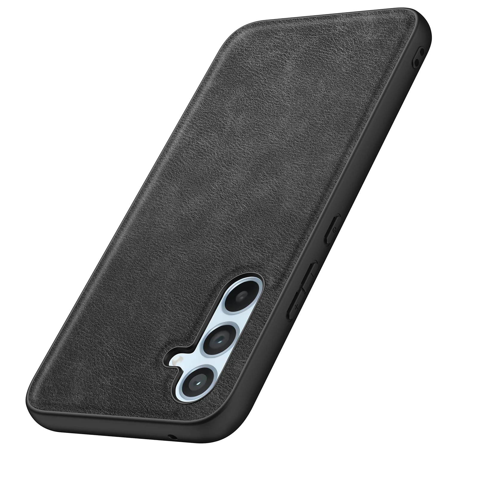 DL3 Mobilak Case for Samsung Galaxy A54 5G Leather Case, Anti-Drop, Anti-Shock, Non-Slip Texture, Simple Cell Phone Cover for Galaxy A54 5G 6.4 inch - Black